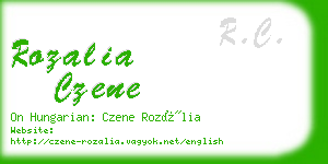 rozalia czene business card